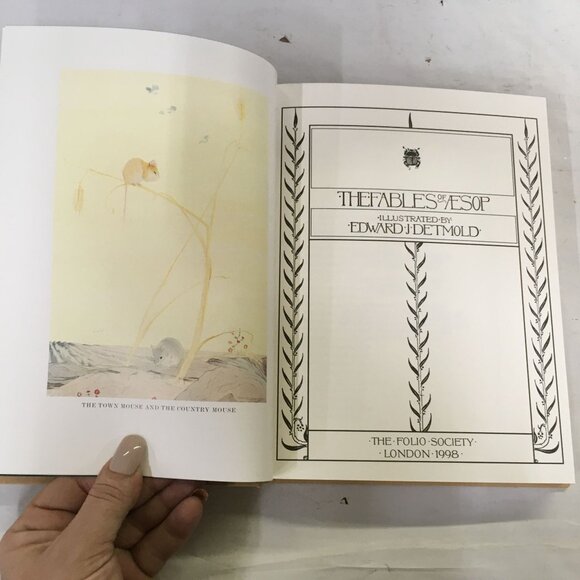 The Fables of Aesop Illustrated in Colour by Edward J Detmold Book - Picture 7 of 15
